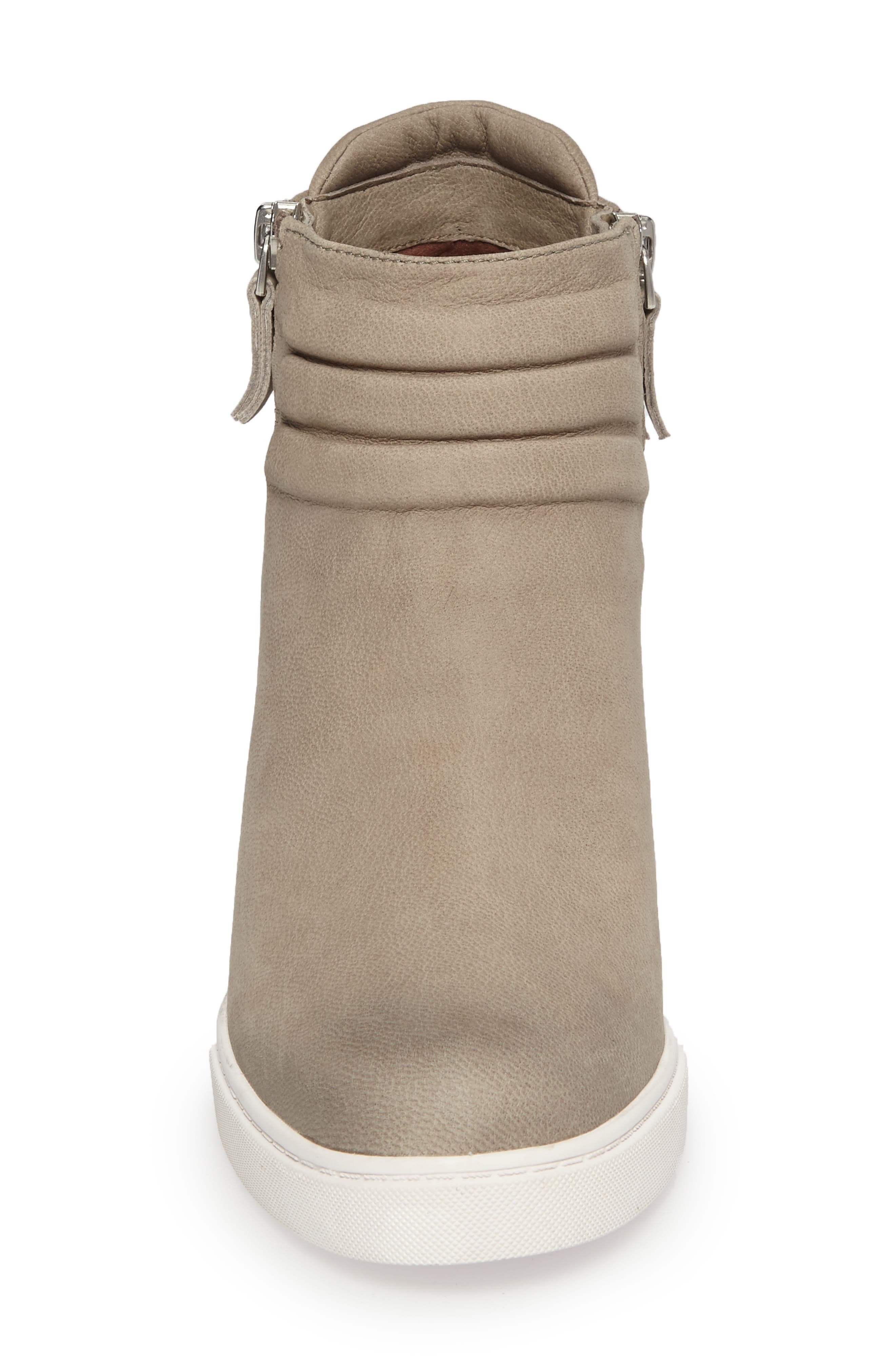 Linea Paolo Frieda Wedge Bootie, Alternate, color, Dark Grey Leather