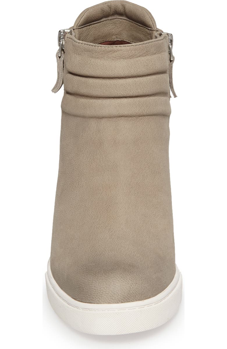 Linea Paolo Frieda Wedge Bootie, Alternate, color, Dark Grey Leather