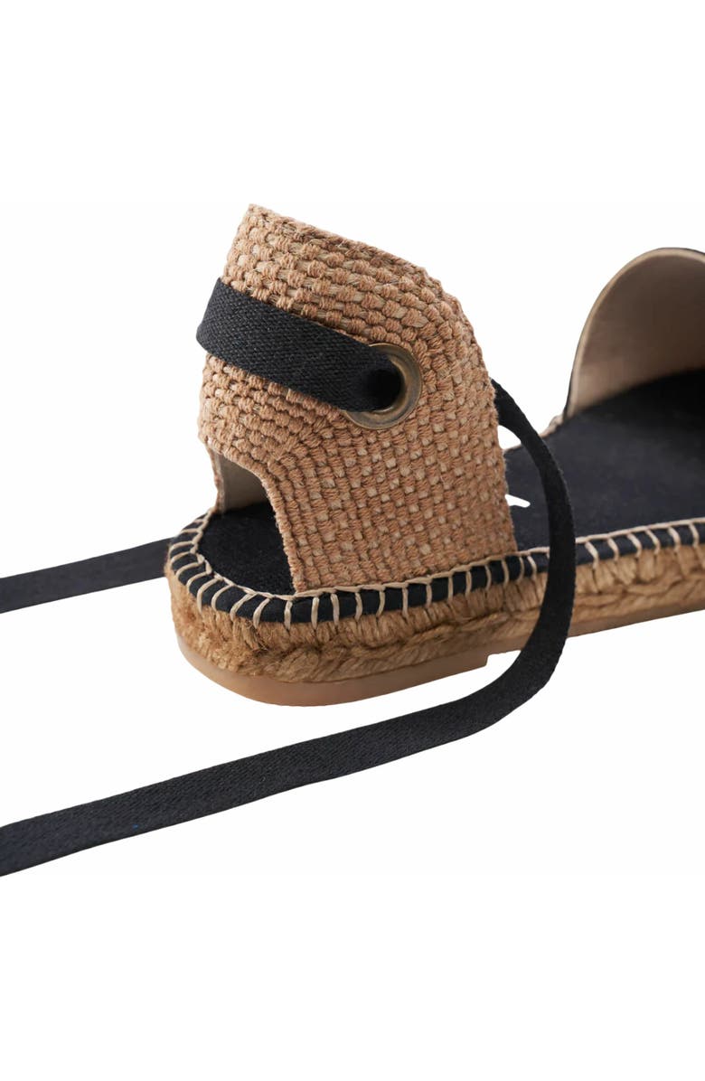 VISCATA Candell Canvas Espadrille Flats, Alternate, color, Black