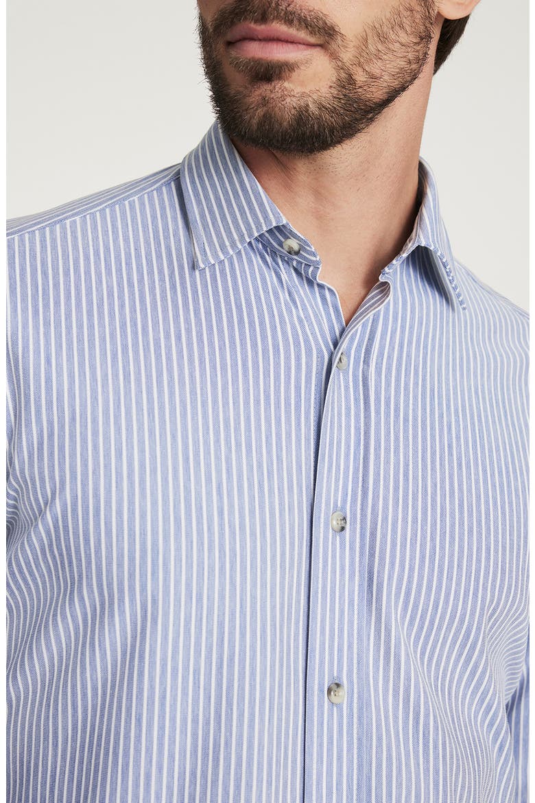 Stripe Button-Up Shirt, Alternate, color, BLUE