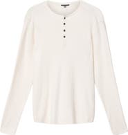 John Varvatos Javis Organic Cotton & Cashmere Rib Henley