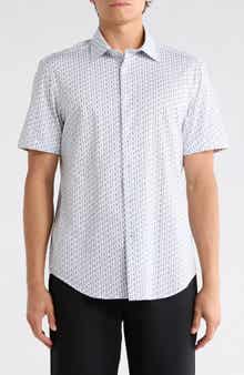 Bugatchi Short Sleeve Woven Shirt