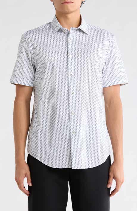 Bugatchi Short Sleeve Woven Shirt