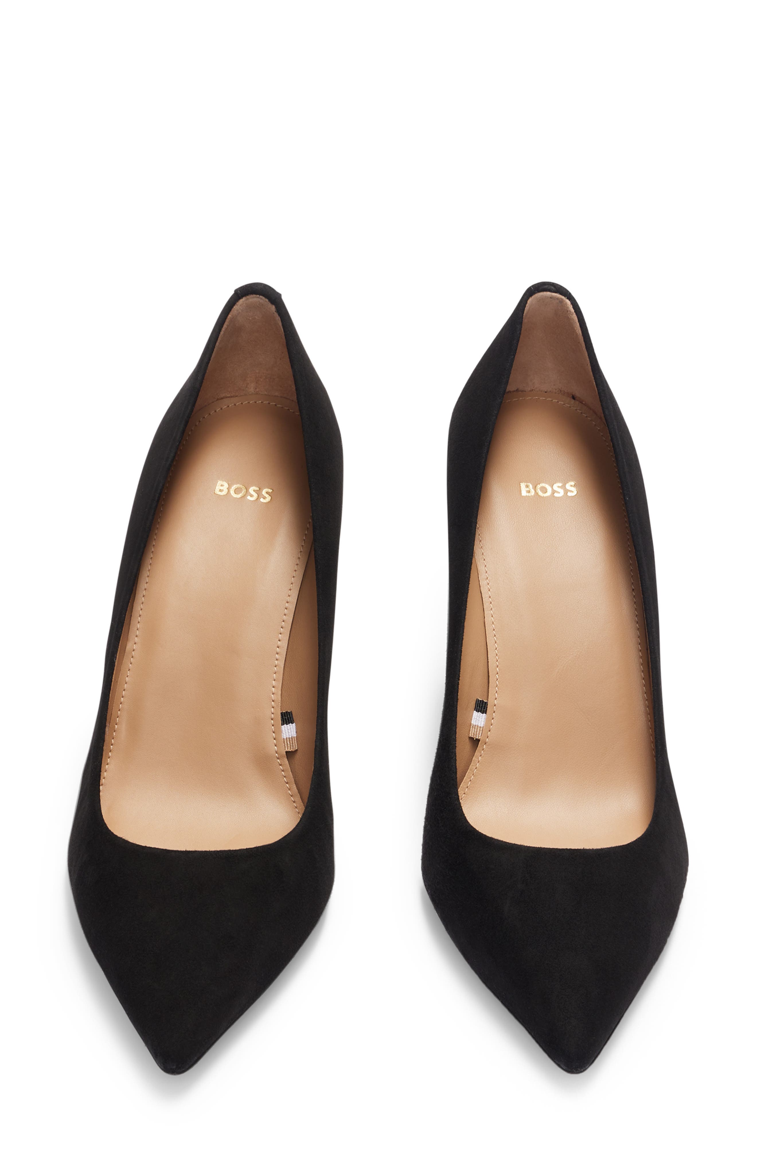 BOSS Janet Block Heel Pointed Toe Pump, Alternate, color, 