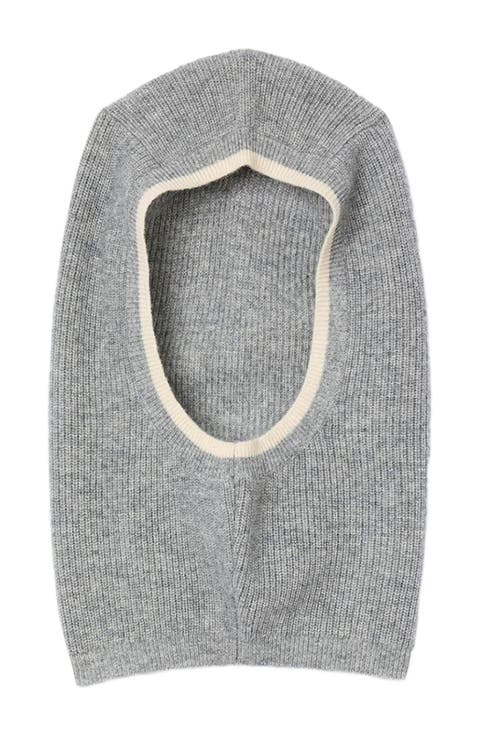 Ribbed wool balaclava