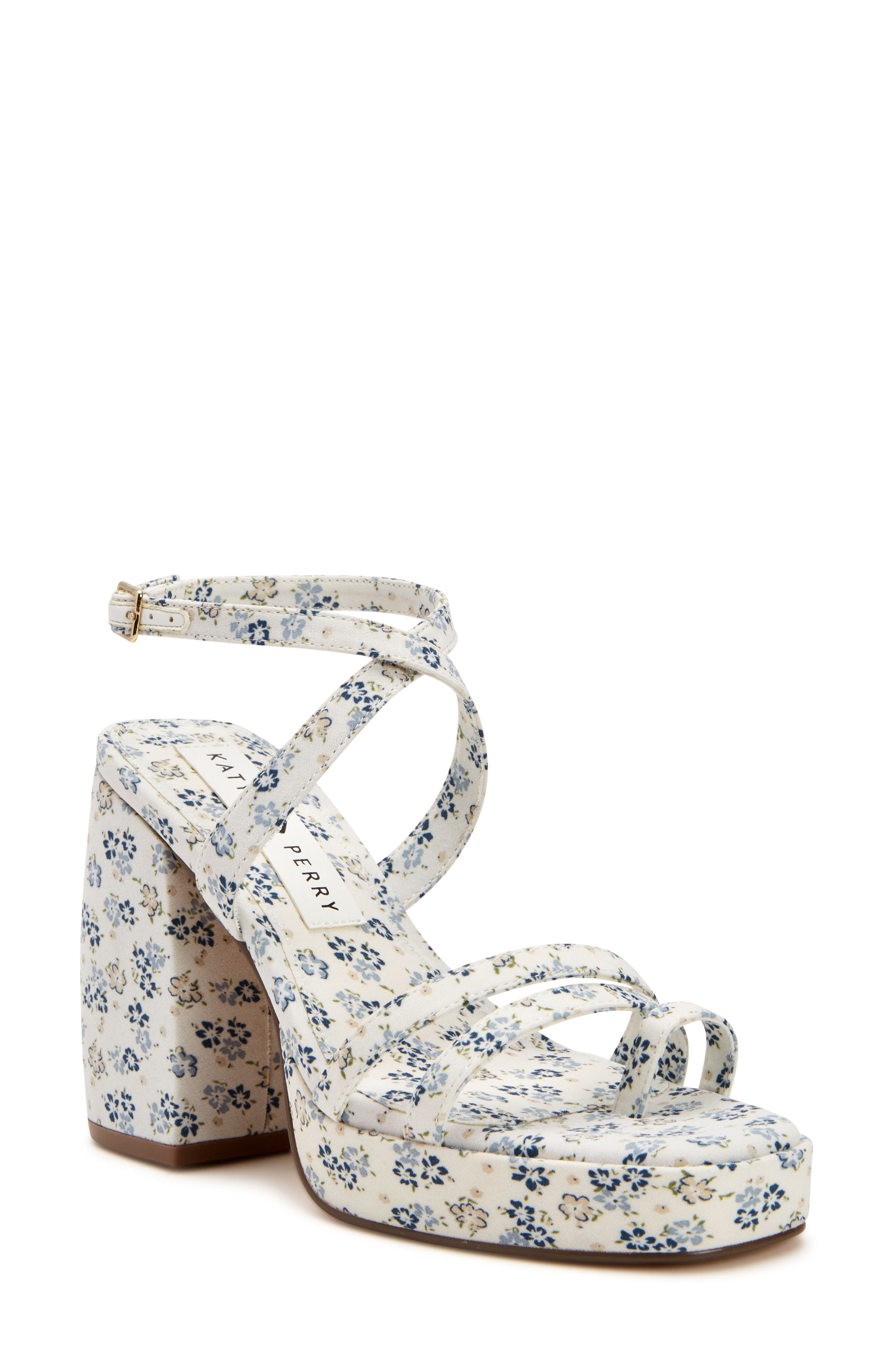The Meadow Platform Sandal, Main, color, NAVY MULTI