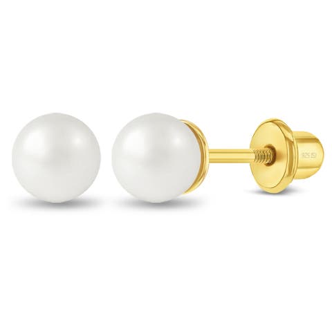 Freshwater Cultured Pearl Girl Earrings