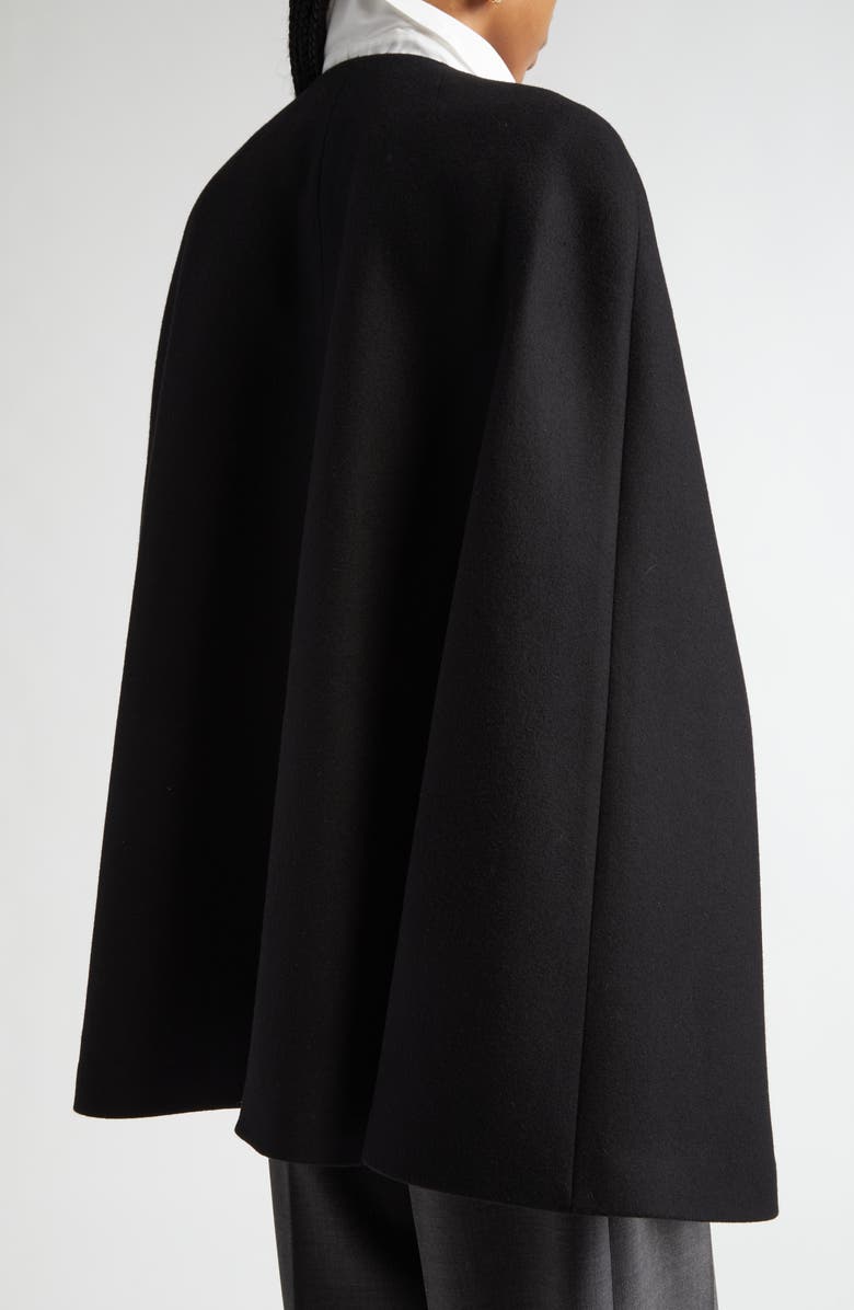 Carolina Herrera Virgin Wool & Cashmere Cape Coat, Alternate, color,