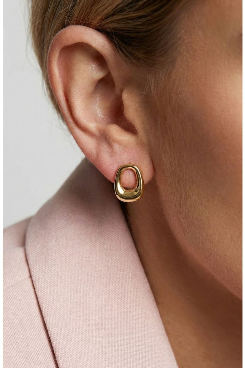 Earrings Borsa Parvus, Alternate, color, 18K Gold Plated