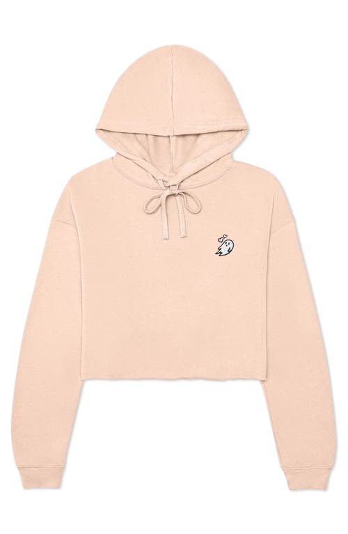 DALIX DALIX HEARTLY GHOST CROPPED HOODIE 