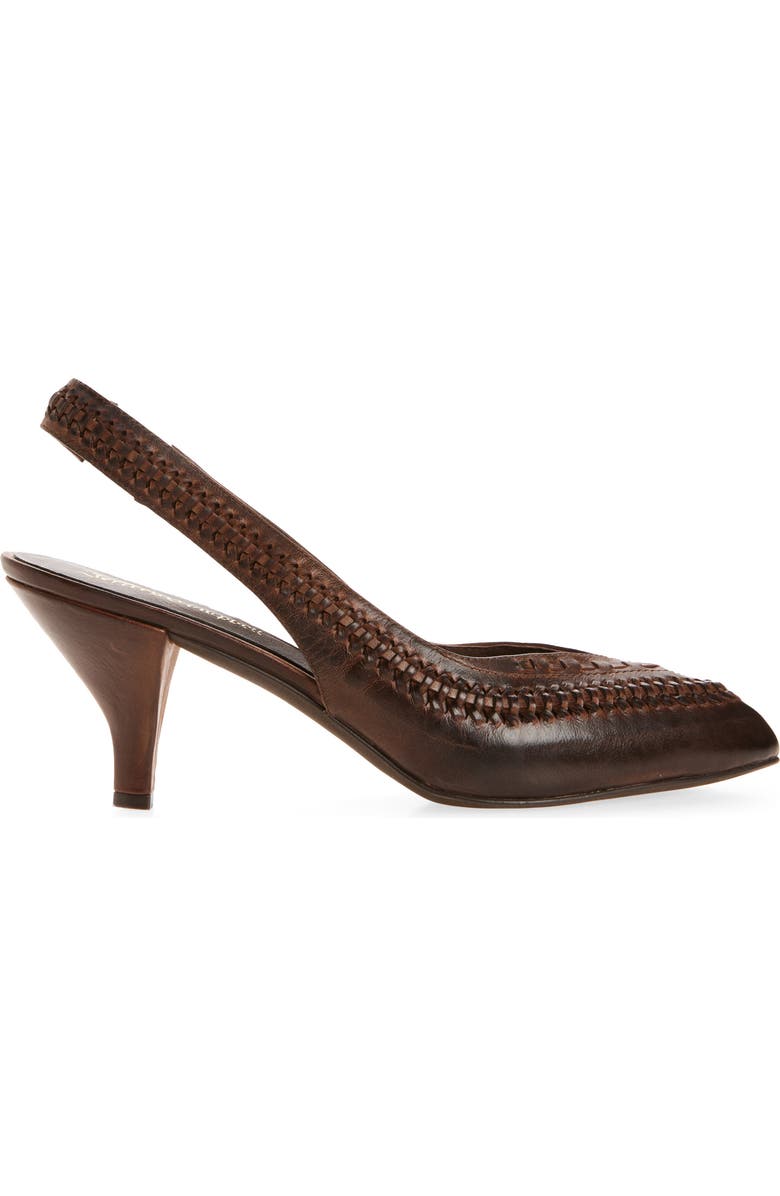 Jeffrey Campbell Madre Slingback Pointed Toe Pump, Alternate, color, Brown Ruboff