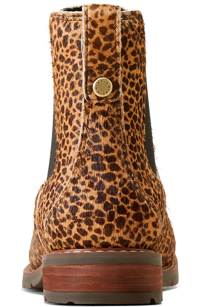 Ariat Wexford Genuine Calf Hair Chelsea Boot, Alternate, color, Cheetah Hair