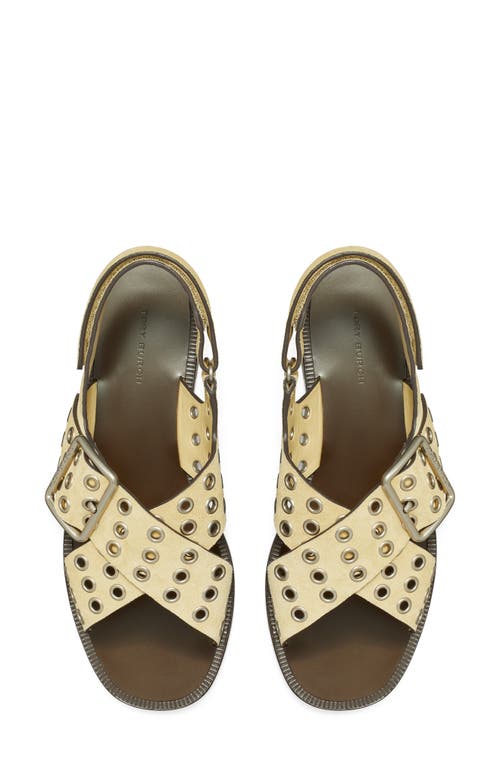 Tory Burch Cross Band Slingback Sandal In Brown