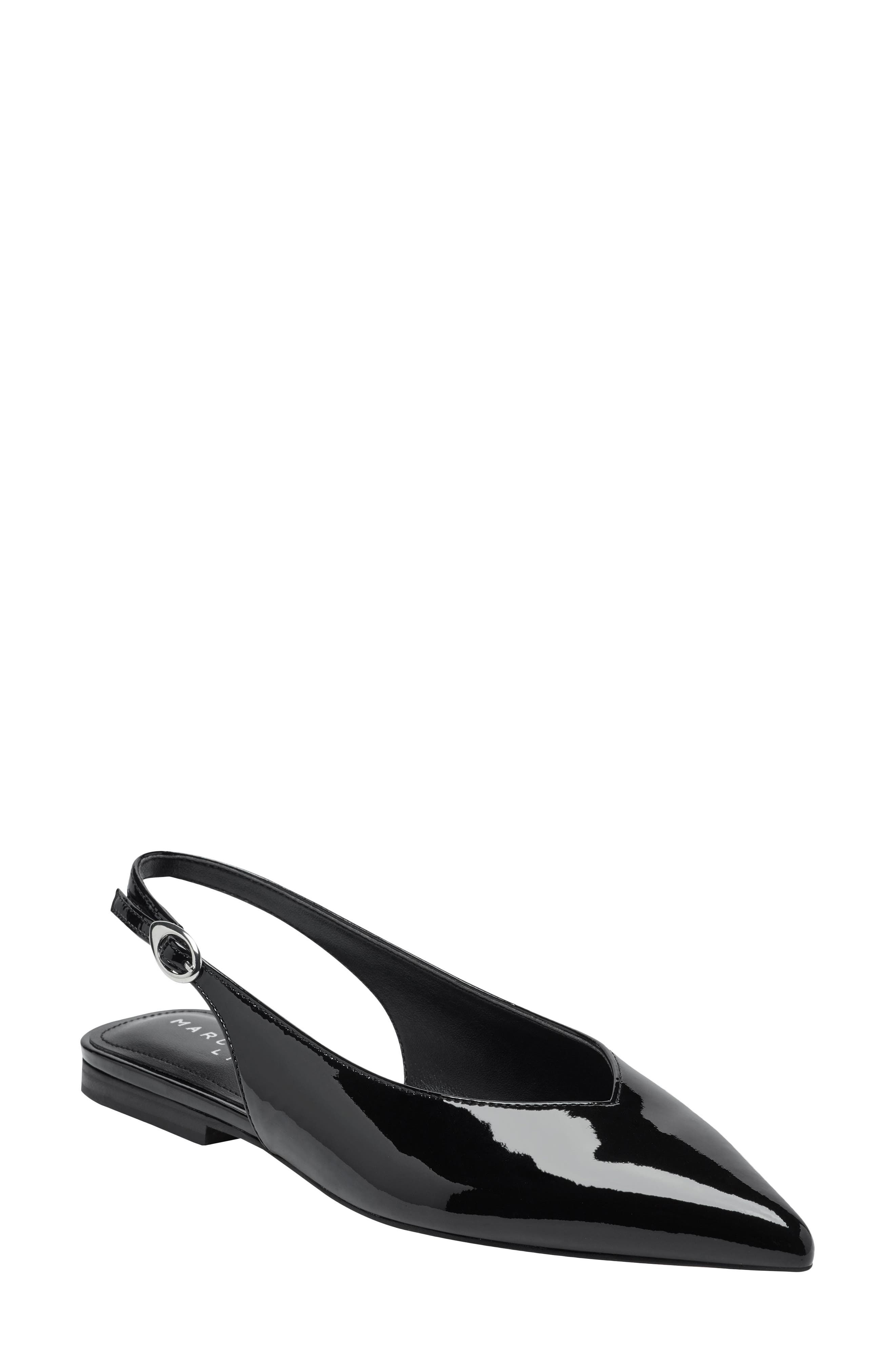 Marc Fisher LTD Gabra Pointed Toe Slingback Flat, Main, color, 