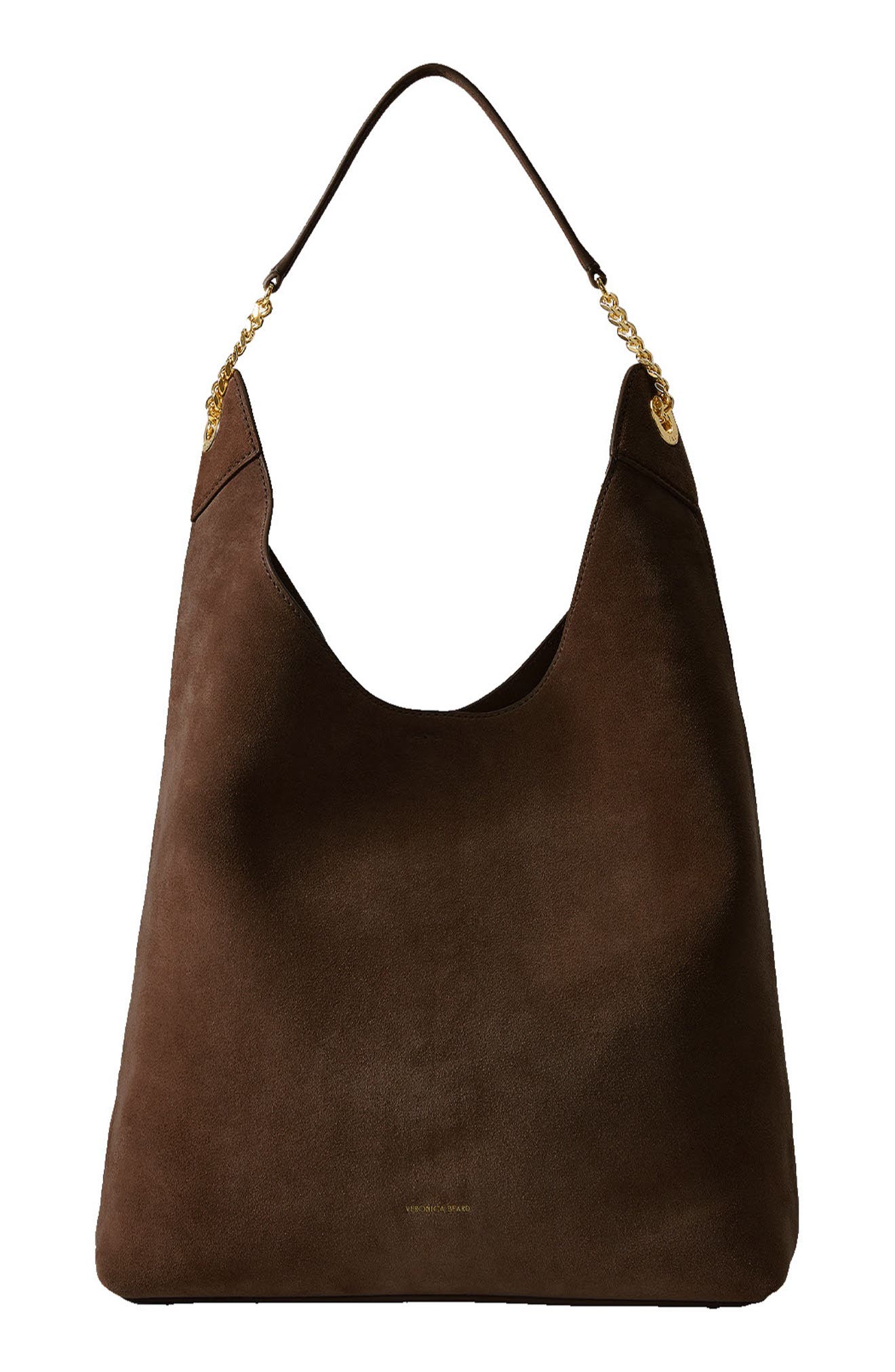 Jour Suede Hobo Bag, Main, color, ESPRESSO