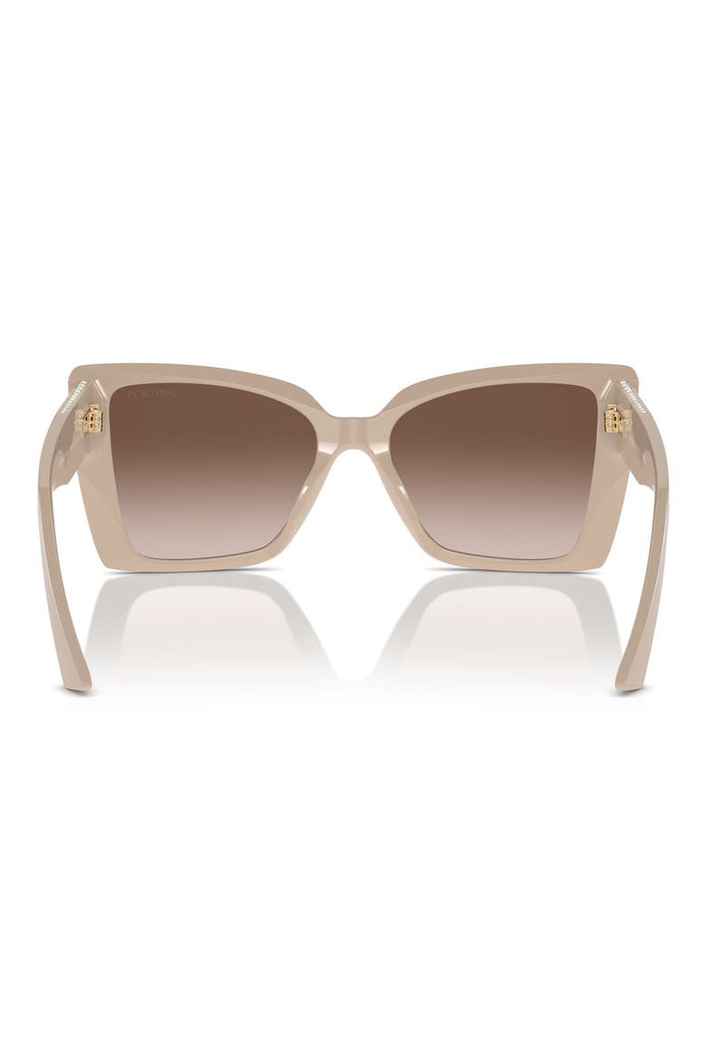 54mm Butterfly Sunglasses, Alternate, color, BEIGE