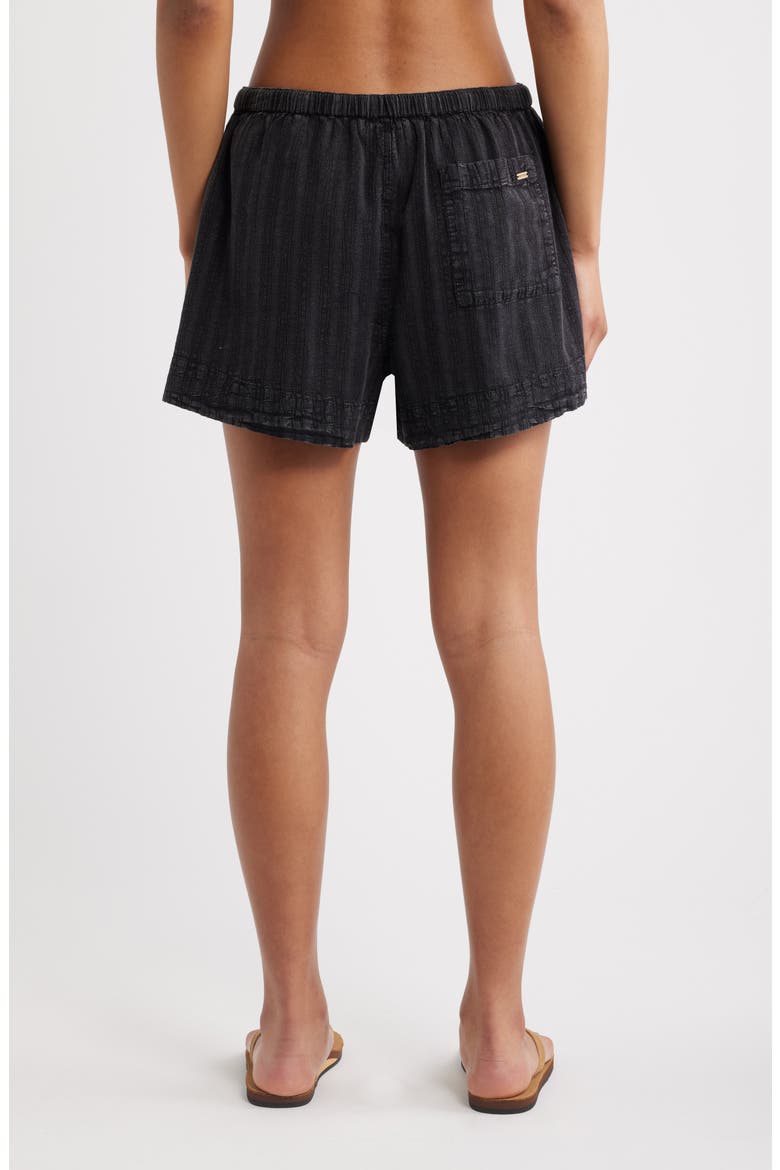 Topanga Embroidered Shorts, Alternate, color, BLACK