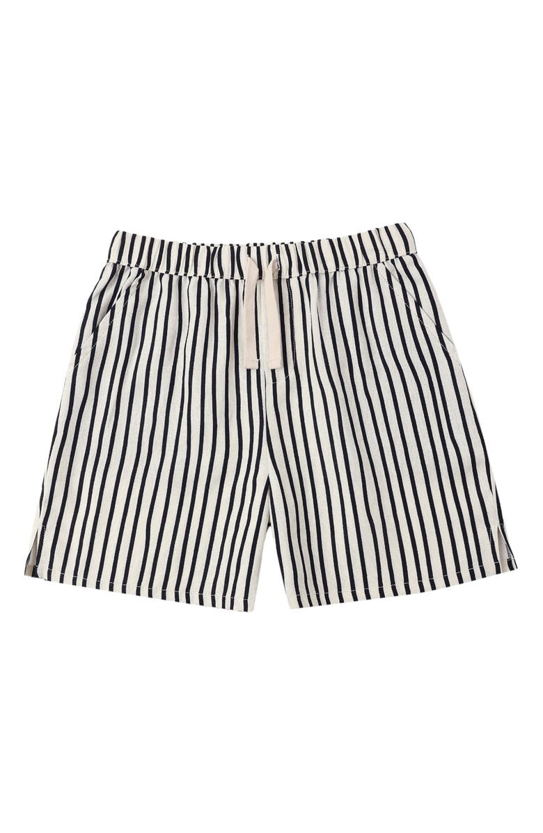 Rylee + Cru Perry Stripe Shorts, Main, color, Natural