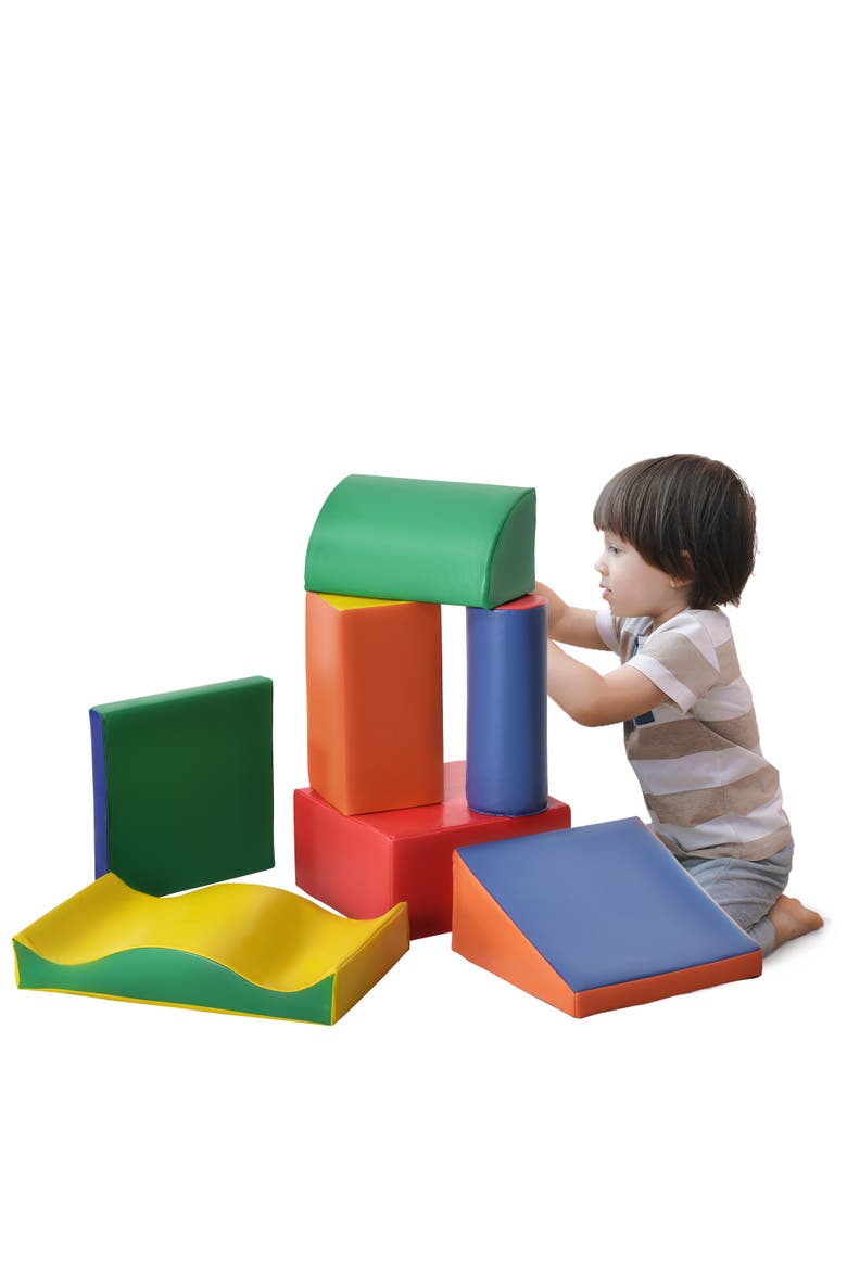 7 Piece Climb and Crawl Activity Play Set, Soft Secure Foam Playset, Main, color, multi-colored