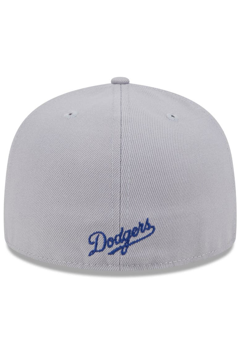 Men's New Era Royal/Gray Los Angeles Dodgers Gameday Sideswipe 59FIFTY Fitted Hat, Alternate, color, Royal