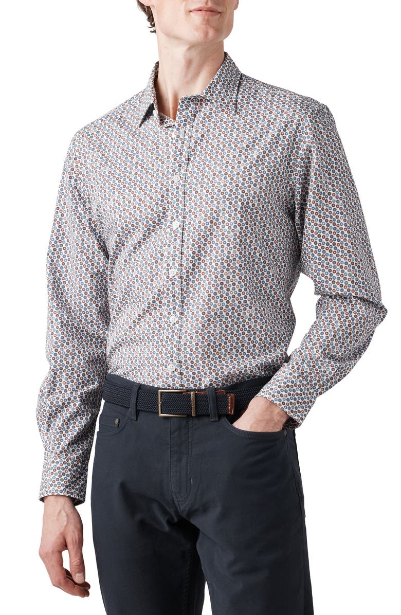 Rodd & Gunn Cape Runaway Floral Medallion Print Button-Up Shirt, Main, color,