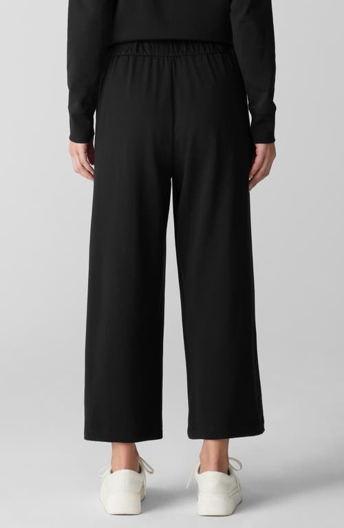 EILEEN FISHER EILEEN FISHER STRETCH ORGANIC COTTON CROP WIDE LEG PANTS
