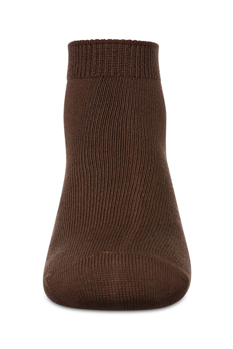 Basic Silky-Soft Gauge Ankle Sock, Alternate, color, Chestnut Brown