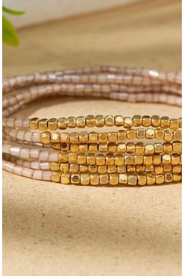 Sand and Sky Bracelets, Alternate, color, Pink