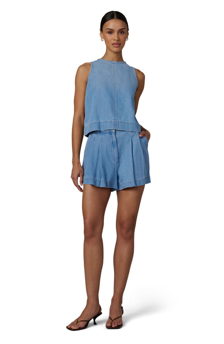 Joe's The Lillie Pleated A-Line Denim Shorts, Alternate, color, Copious
