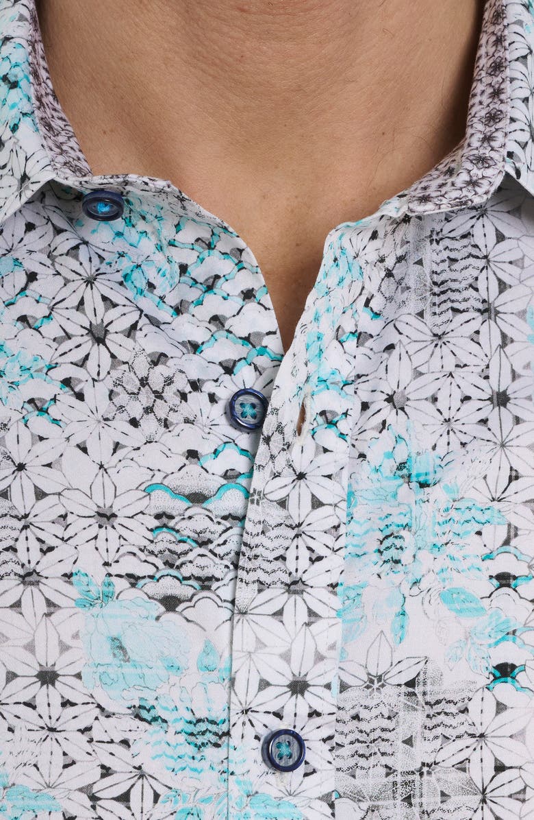 Robert Graham Hendriks Classic Fit Floral Cotton Button-Up Shirt, Alternate, color,
