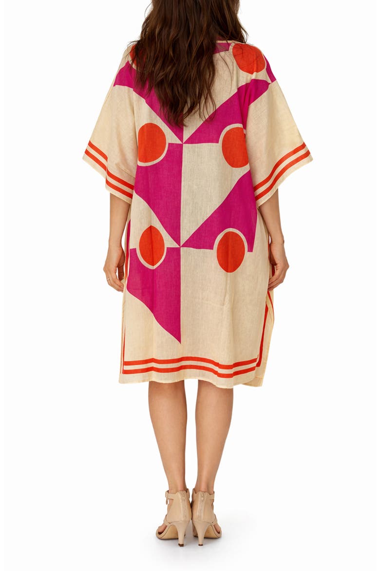 Cotton Short Cover-Up, Alternate, color, PINK