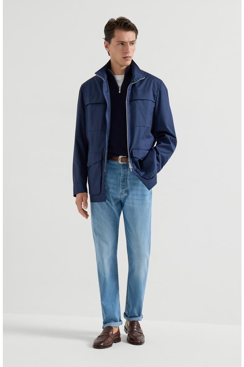 Safari jacket with detachable hood, Alternate, color, Blue