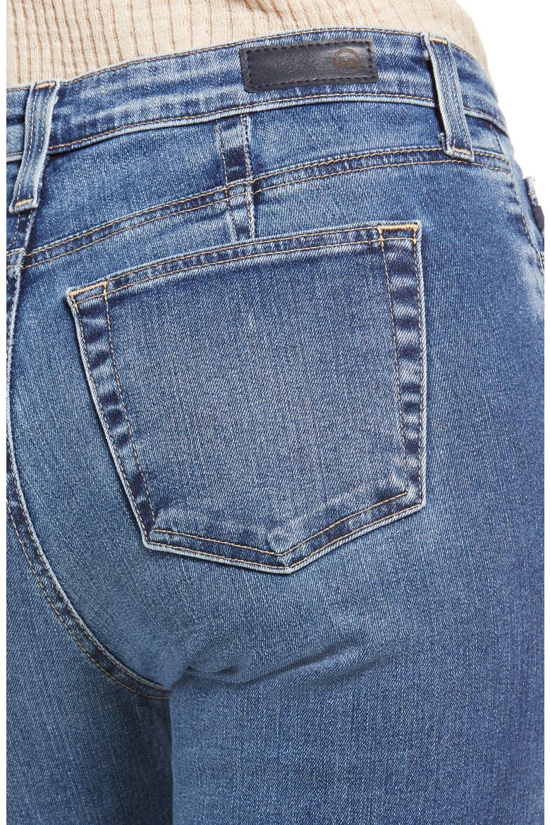 Mari Darted Slim Straight Leg Jeans, Alternate, color, BELGRAVE