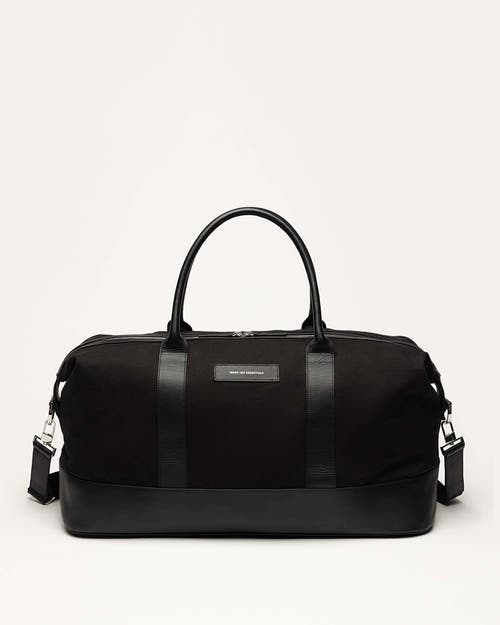Want Les Essentiels De La Vie Want Les Essentiels Kelowna Organic Cotton Canvas Weekender Bag In Black