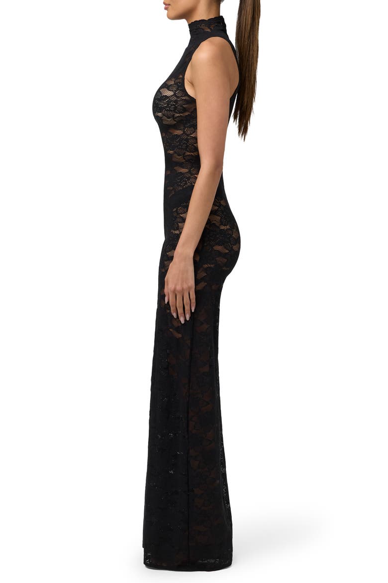 Stretch Lace Jumpsuit, Alternate, color, BLACK
