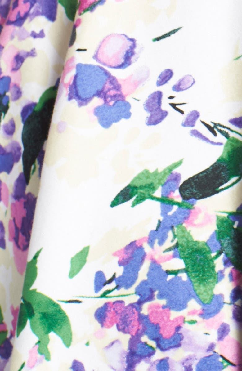 Maggy London FLORAL MIDI FIT AND FLARE DRESS, Alternate, color, 