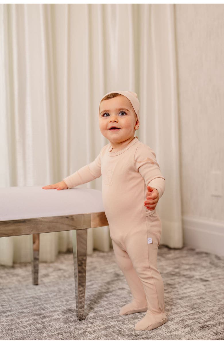 Pouf Girls Vintage Bear Footie, Alternate, color, Pink