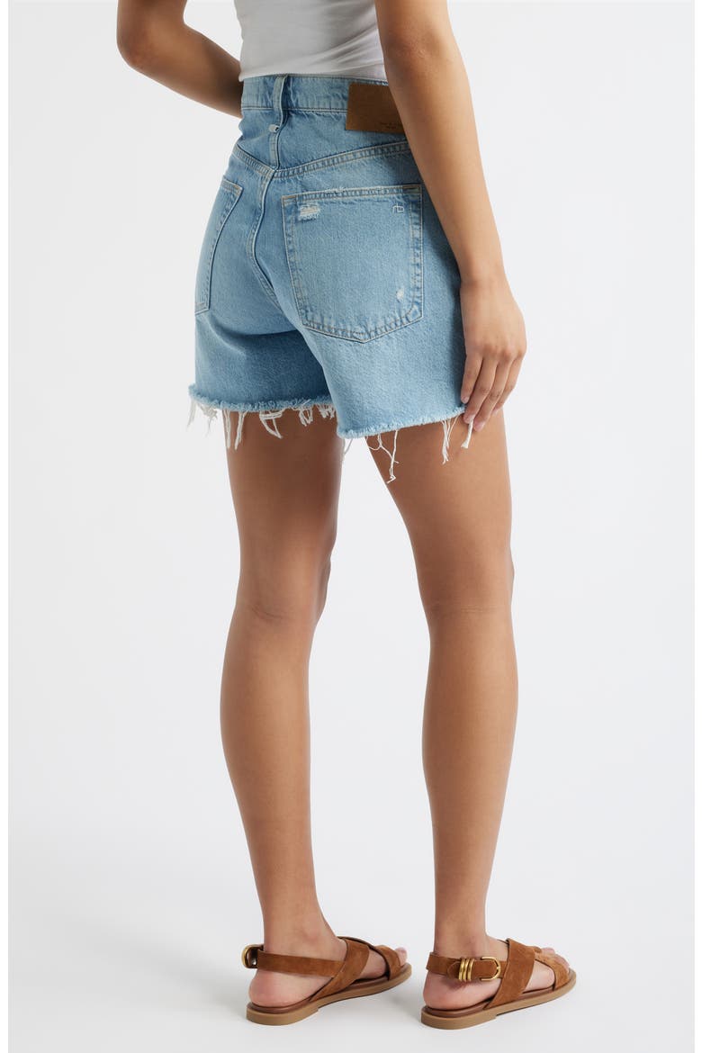 High Waist Cutoff Denim Shorts, Alternate, color, NARROWS