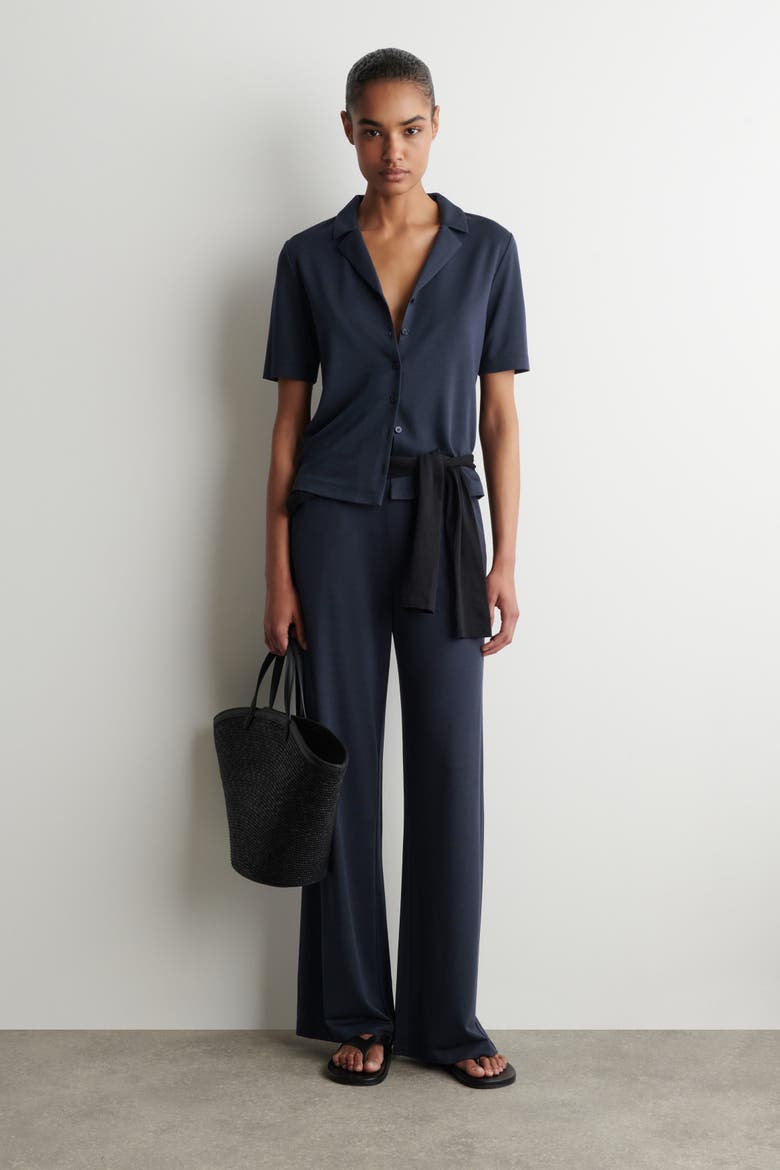Modal-jersey Shirt, Alternate, color, NAVY