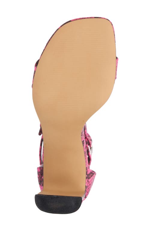 Shop New York And Company Lexi Square Toe Sandal In Pink