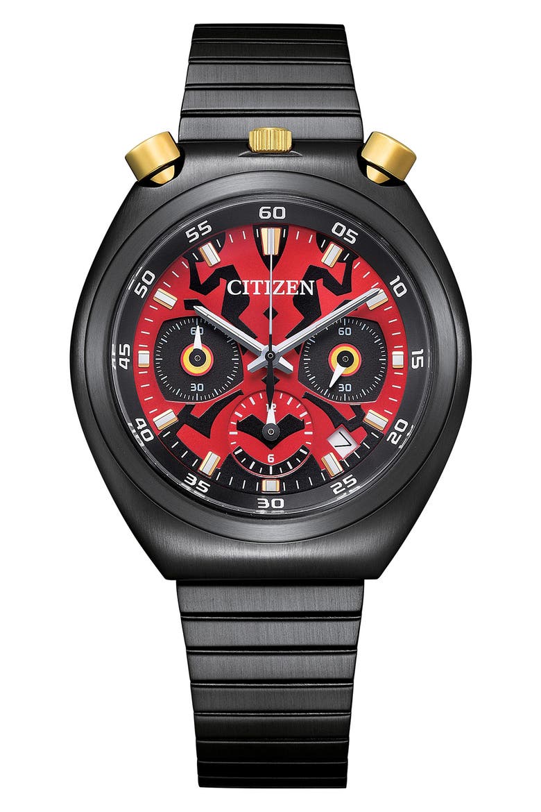 Darth Maul Star Wars™ Chronograph Bracelet Watch, 38mm, Main, color, BLACK
