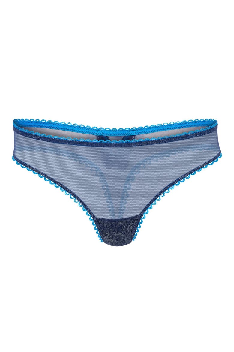 Alyshia Thong Panties, Alternate, color, Animal blue
