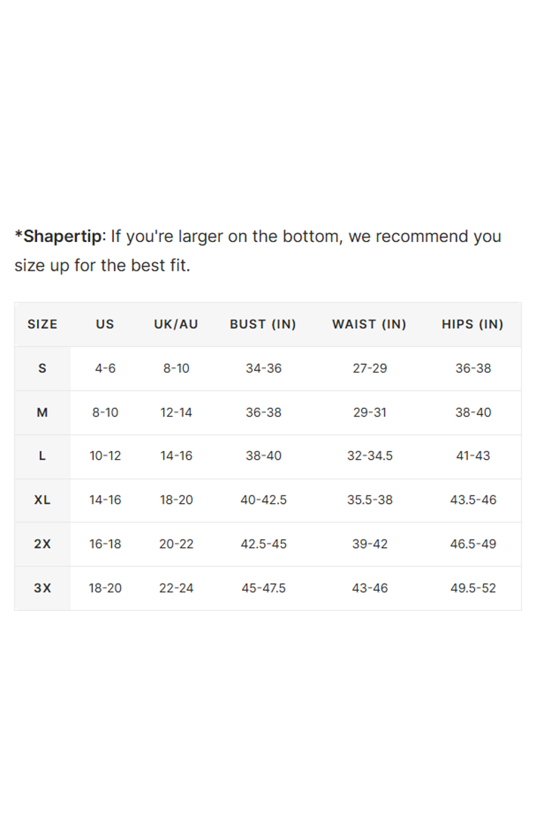 Shapellx Hourglass Full Body Shaper, Alternate, color, Onyx Black