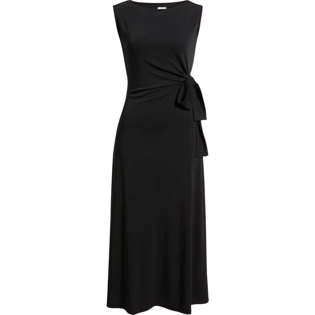 Nic + Zoe Nic+zoe Dominique Crepe Midi Dress In Black