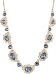 Marchesa Crystal Frontal Collar Necklace
