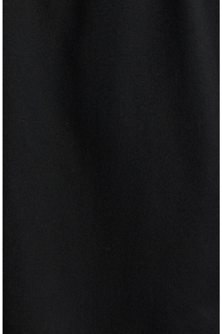 Regular Fit Wool Flannel Overshirt, Alternate, color, BLACK