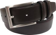 Brooks Brothers Stitched Pebble Leather Belt