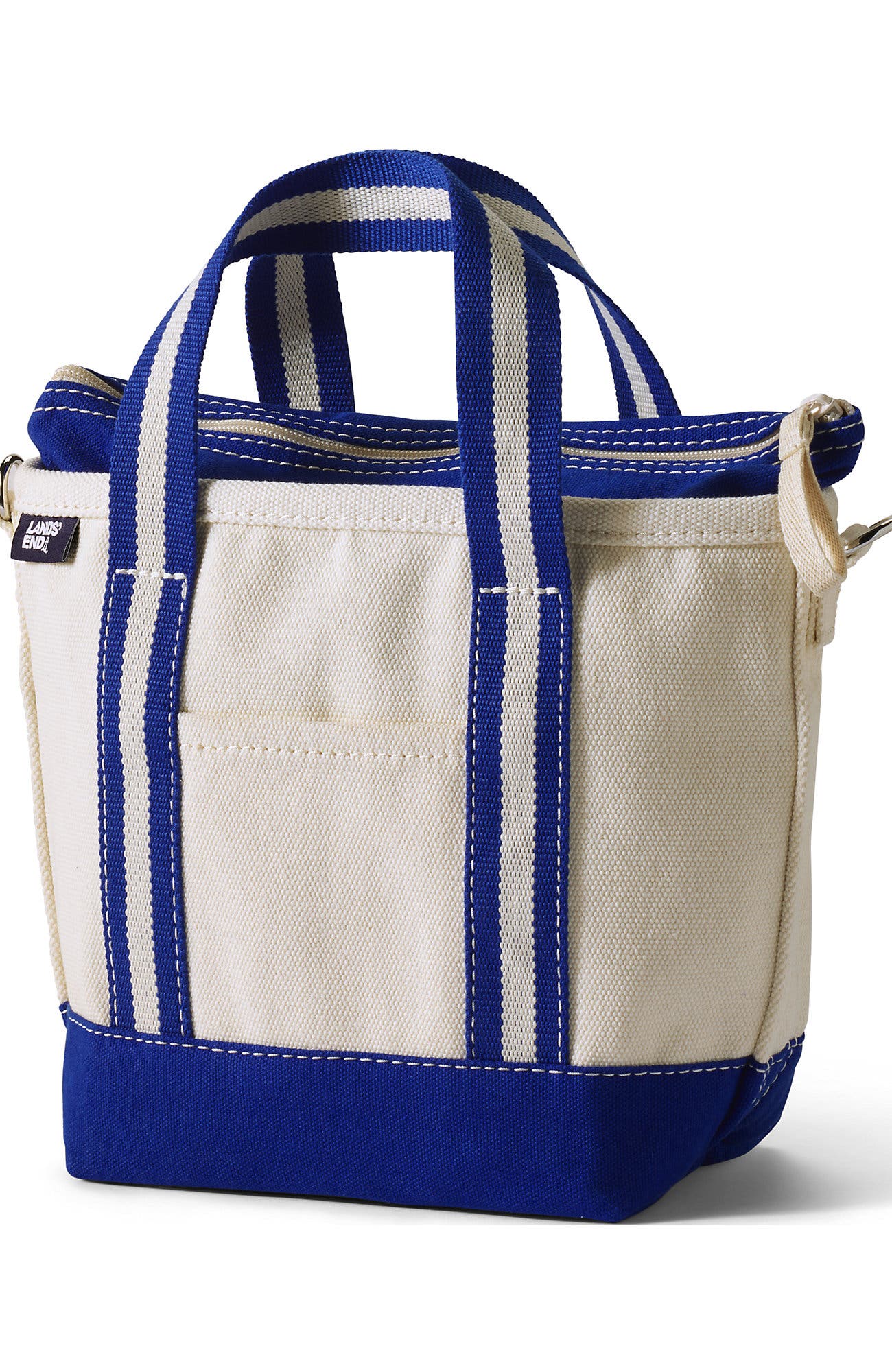 Lands' End Medium Denim Zip Top Tote Bag | Nordstrom