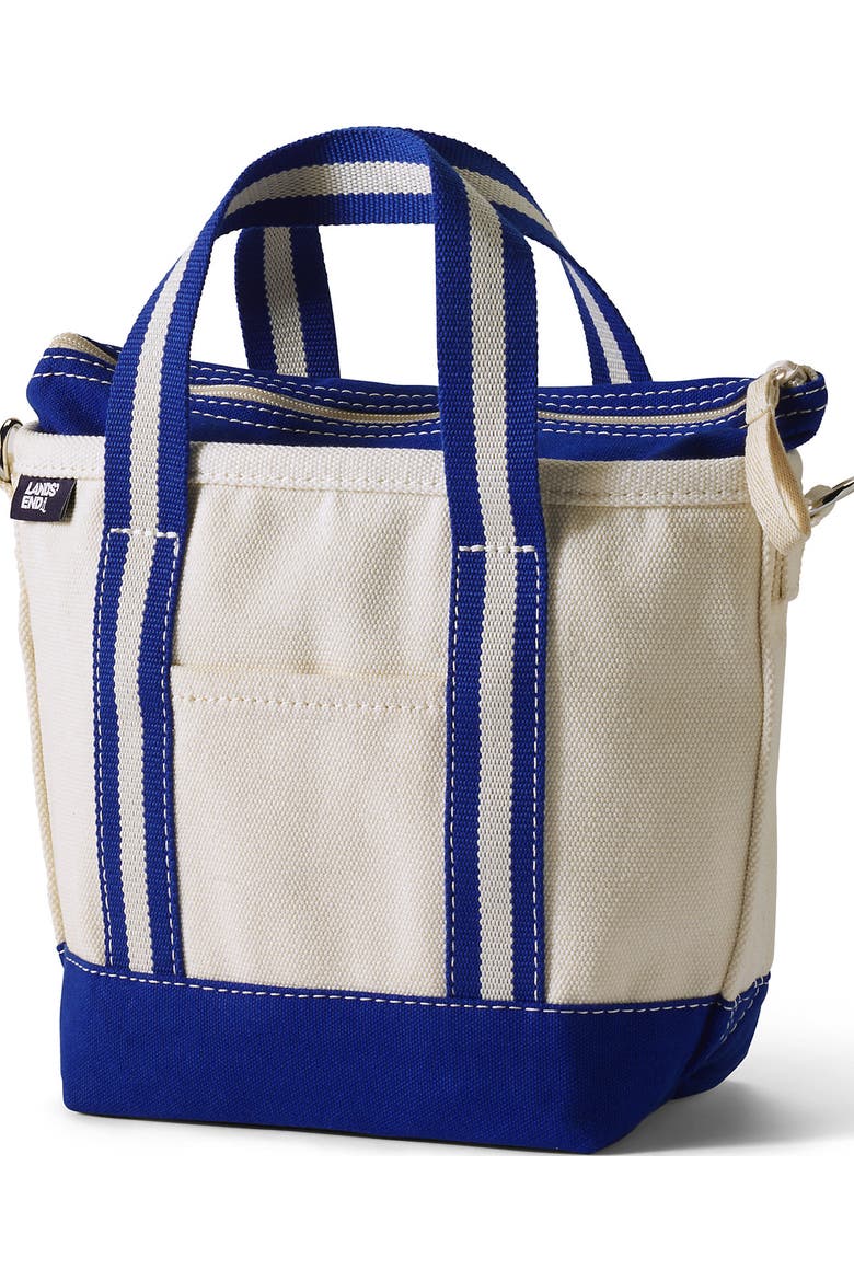 Mart Zip Code Lands' End Medium Denim Zip Top Tote Bag | Nordstrom