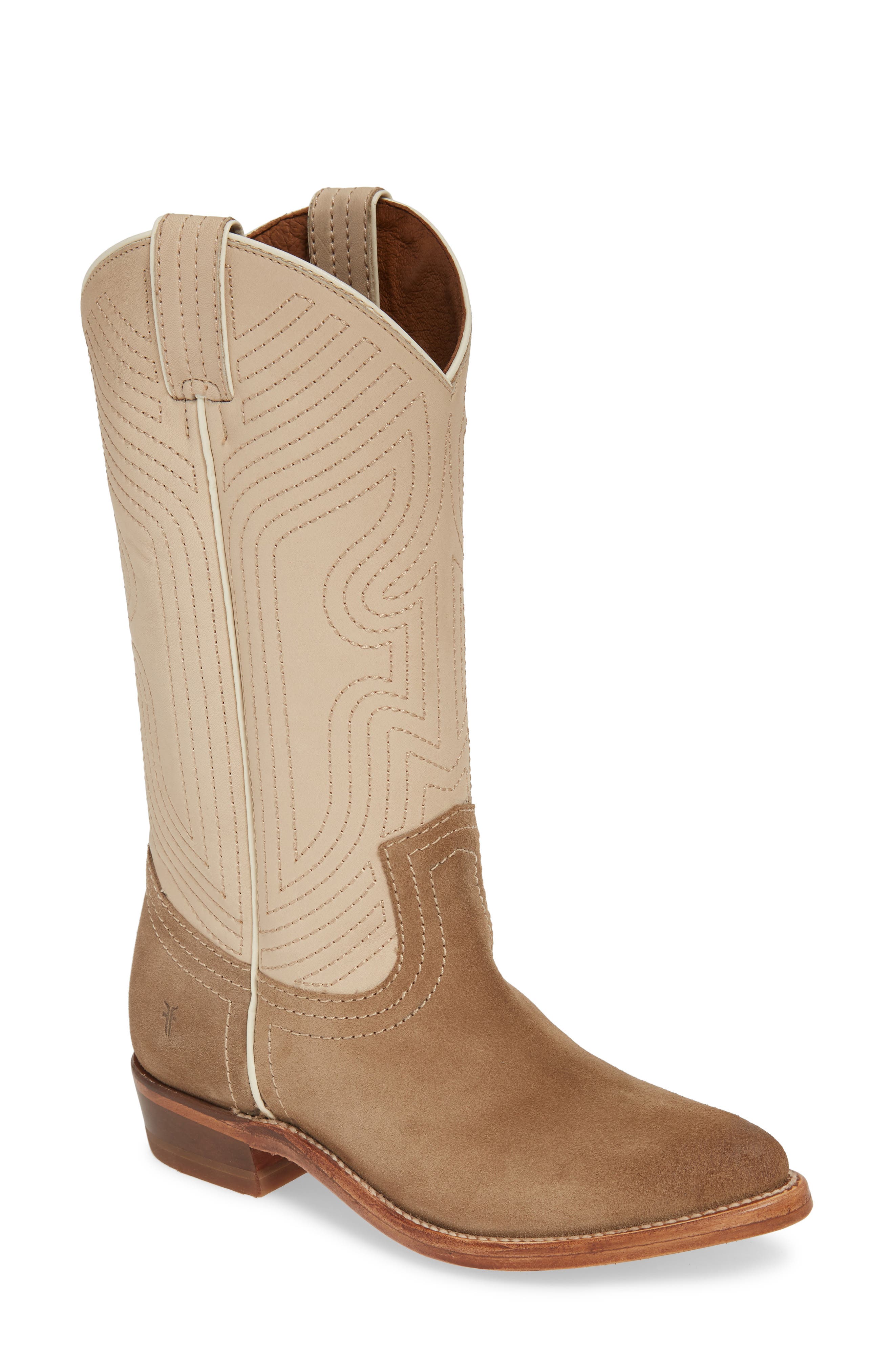 Billy Western Boot, Main, color, OFF WHITE MULTI